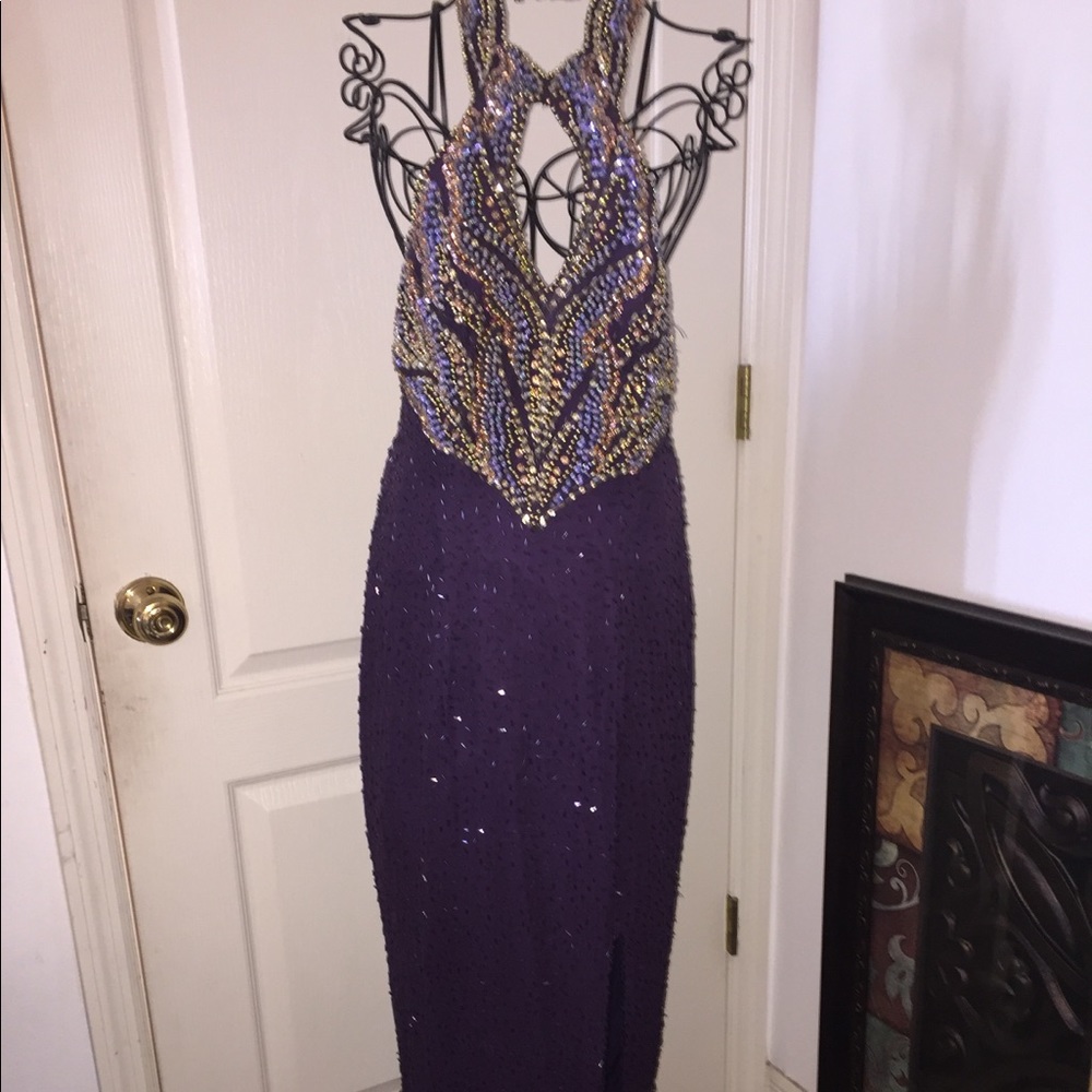 Vintage Beaded Pageant/Prom Dress